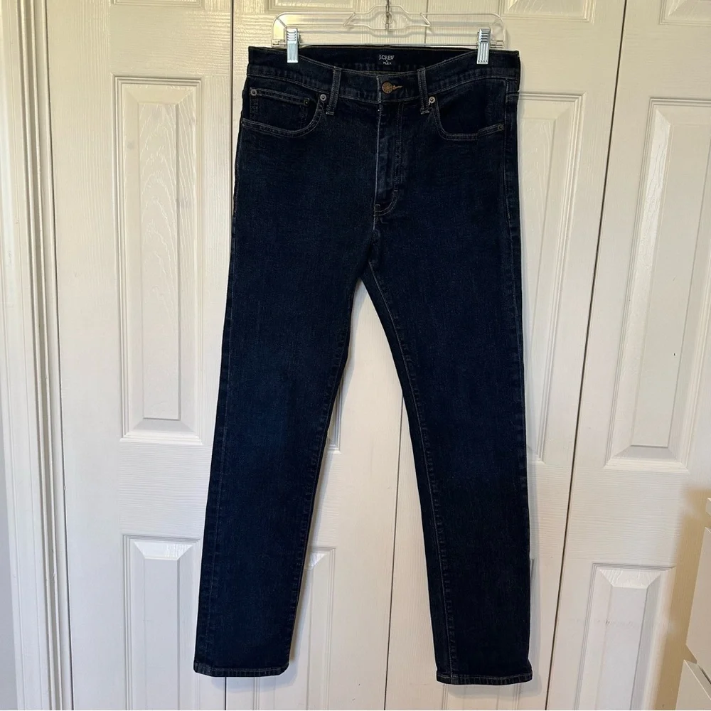 J. Crew Signature Flex Straight-Fit Jeans Men’s Size W31 L32 Dark Wash